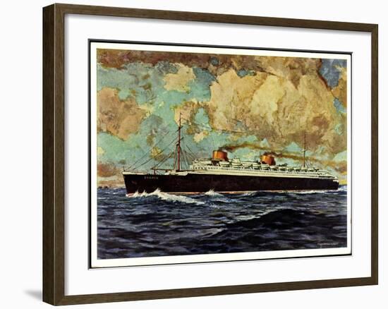 Künstler Graf, G.,Nordd. Lloyd Bremen, Dampfer Bremen-null-Framed Giclee Print