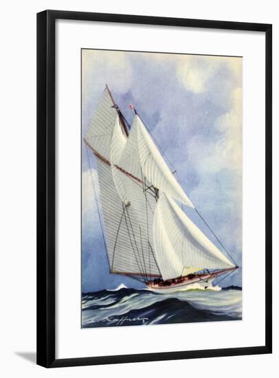 Künstler Haffner, L., Goélette Latine, Segelboot-null-Framed Giclee Print