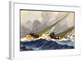 Künstler Haffner, L., Segelboote, Yachts, Wettrennen-null-Framed Giclee Print