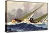 Künstler Haffner, L., Segelboote, Yachts, Wettrennen-null-Stretched Canvas