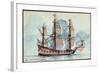 Künstler Haffner, L., Segelschiff, Flûte, 3 Master-null-Framed Giclee Print