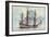 Künstler Haffner, L., Segelschiff, Flûte, 3 Master-null-Framed Giclee Print