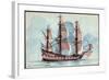 Künstler Haffner, L., Segelschiff, Flûte, Xviie S.-null-Framed Giclee Print