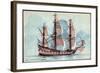 Künstler Haffner, L., Segelschiff, Flûte, Xviie S.-null-Framed Giclee Print