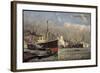 Künstler Hamburg, Blick Auf Hafen, Ueberseer B. Laden-null-Framed Giclee Print