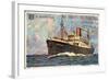 Künstler Hapag, Dampfschiff Westphalia in Fahrt-null-Framed Giclee Print