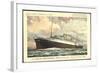 Künstler Hapag, T.S.S. Nieuw Amsterdam, Dampfer-null-Framed Giclee Print