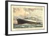 Künstler Hapag, T.S.S. Nieuw Amsterdam, Dampfer-null-Framed Giclee Print