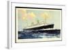 Künstler Hapag, T.S.S. Nieuw Amsterdam, Dampfschiff-null-Framed Giclee Print