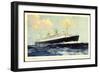 Künstler Hapag, T.S.S. Nieuw Amsterdam, Dampfschiff-null-Framed Giclee Print