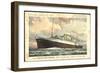 Künstler Hapag, T.S.S. Nieuw Amsterdam, Dampfschiff-null-Framed Giclee Print