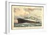 Künstler Hapag, T.S.S. Nieuw Amsterdam, Dampfschiff-null-Framed Giclee Print