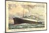 Künstler Hapag, T.S.S. Nieuw Amsterdam, Dampfschiff-null-Mounted Giclee Print