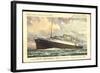 Künstler Hapag, T.S.S. Nieuw Amsterdam, Dampfschiff-null-Framed Giclee Print