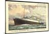 Künstler Hapag, T.S.S. Nieuw Amsterdam, Dampfschiff-null-Mounted Giclee Print