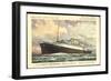 Künstler Hapag, T.S.S. Nieuw Amsterdam, Dampfschiff-null-Framed Giclee Print
