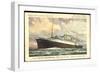 Künstler Hapag, T.S.S. Nieuw Amsterdam, Dampfschiff-null-Framed Giclee Print