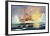 Künstler Jansen A., Deutsches Kriegsschiff, Eismeer-null-Framed Giclee Print