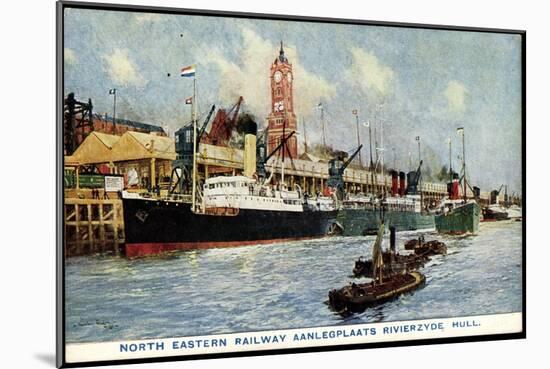 Künstler Kingston Hull, North Eastern Railway Dock-null-Mounted Giclee Print