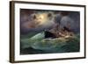 Künstler Ladung Geworfen, Schiff, Sturm, Hohe Wellen-null-Framed Giclee Print