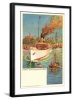 Künstler Linde, W., Hapag, Schnelldampfer Silvana-null-Framed Giclee Print