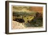 Künstler Litho Schongau, Ortschaft, Eisenbahn, Umgebung-null-Framed Giclee Print