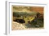 Künstler Litho Schongau, Ortschaft, Eisenbahn, Umgebung-null-Framed Giclee Print