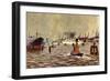 Künstler Mercker, E., Hamburger Hafen, Schiffe-null-Framed Giclee Print