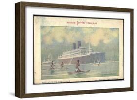 Künstler Messageries Maritimes, Dampfer, Colombo-null-Framed Giclee Print