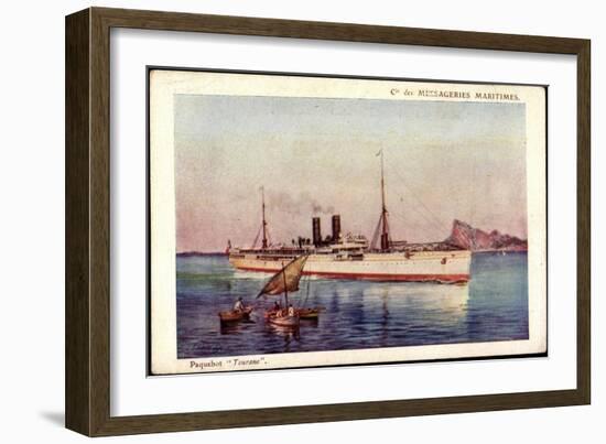 Künstler Messageries Maritimes, Paquebot Tourane-null-Framed Giclee Print