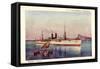 Künstler Messageries Maritimes, Paquebot Tourane-null-Framed Stretched Canvas