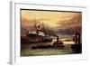 Künstler Morgenstimmung Im Hafen, Tsn Serie 705-null-Framed Giclee Print