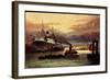 Künstler Morgenstimmung Im Hafen, Tsn Serie 705-null-Framed Giclee Print