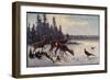 Künstler Müller, Rehe Im Wald, Winter, Fasane, Vögel-null-Framed Giclee Print