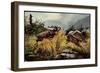 Künstler München, Kunstverlag Rehn Und Linzen, Hirsch Im Sprung-null-Framed Giclee Print