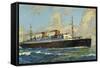 Künstler Norddeutscher Lloyd Bremen,Dampfer Columbus-null-Framed Stretched Canvas