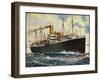 Künstler Norddeutscher Lloyd Bremen, Dampfer Crefeld-null-Framed Giclee Print