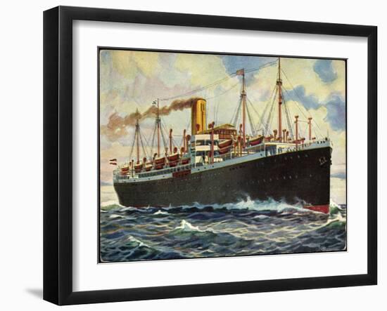 Künstler Norddeutscher Lloyd Bremen, Dampfer Crefeld-null-Framed Giclee Print