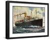 Künstler Norddeutscher Lloyd Bremen, Dampfer Crefeld-null-Framed Giclee Print