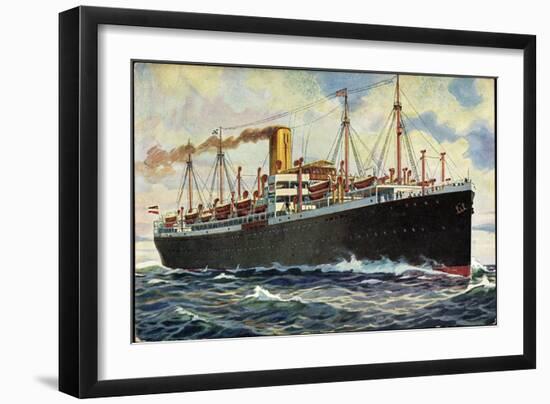 Künstler Norddeutscher Lloyd Bremen, Dampfer Crefeld-null-Framed Giclee Print