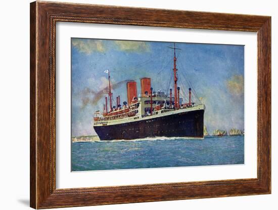 Künstler Norddeutscher Lloyd Bremen, Dampfer Dresden-null-Framed Giclee Print