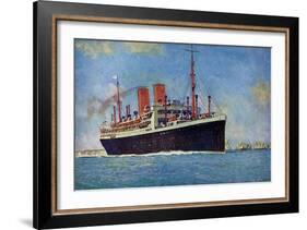 Künstler Norddeutscher Lloyd Bremen, Dampfer Dresden-null-Framed Giclee Print