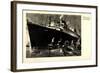 Künstler Norddeutscher Lloyd Bremen, Dampfer Europa-null-Framed Giclee Print