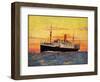 Künstler Norddeutscher Lloyd Bremen, Dampfer Lützow-null-Framed Giclee Print