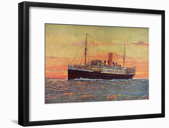 Künstler Norddeutscher Lloyd Bremen, Dampfer Lützow-null-Framed Giclee Print