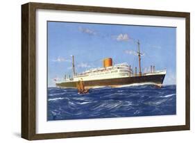 Künstler Norddeutscher Lloyd, Dampfer Scharnhorst-null-Framed Giclee Print