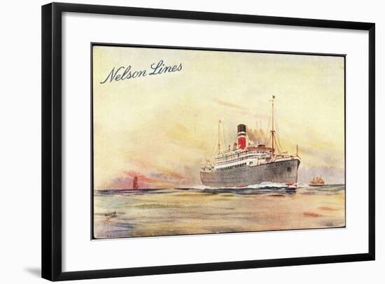 Künstler Oliver, R., Nelson Lines, Steamer-null-Framed Giclee Print