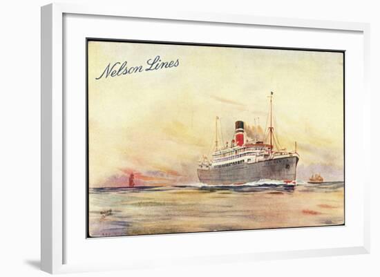 Künstler Oliver, R., Nelson Lines, Steamer-null-Framed Giclee Print