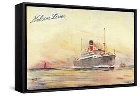 Künstler Oliver, R., Nelson Lines, Steamer-null-Framed Stretched Canvas