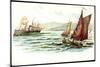 Künstler Pelletier, F., Segelboote, Dampfschiff-null-Mounted Giclee Print